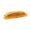 Truck-Lite Base Mount, Led, Yellow Rectangular, 4 Diode, Marker Clearance Light, P2, 19 Series Male Pin, 12V 19250Y3